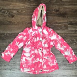 Urban republic puffer jacket coat pink tie dye 5/6